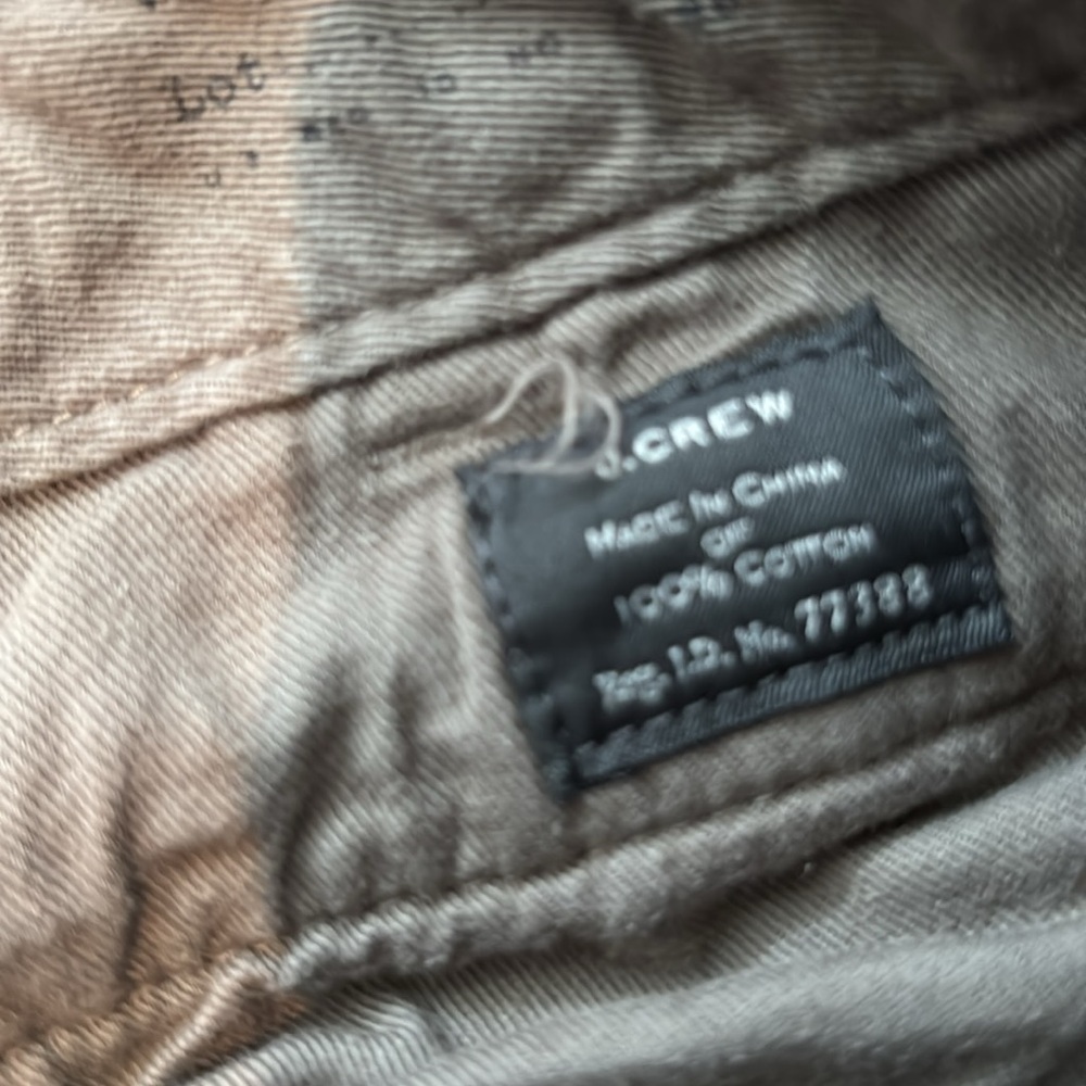 Men's J.Crew Olive Green Cargo Shorts - Picture 4 of 7